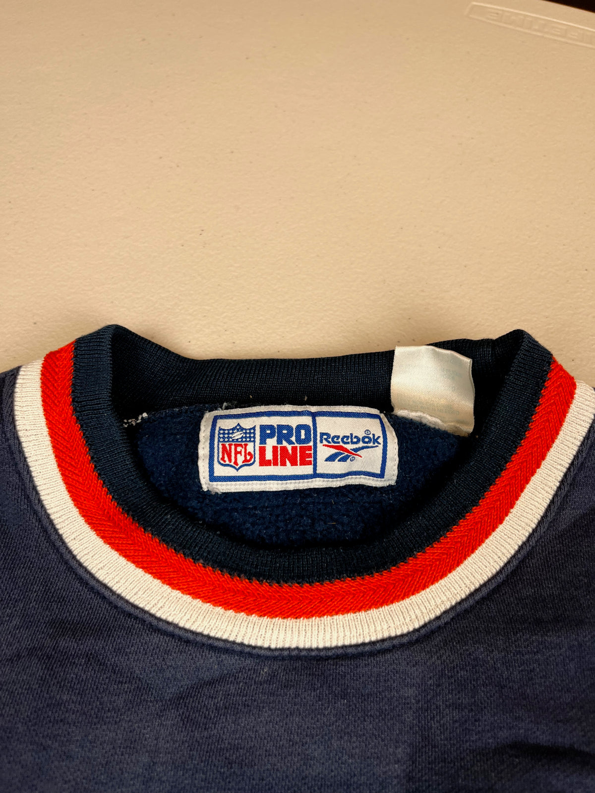 Vintage Pro Line Chicago Bears NFL Crewneck Sweatshirt Navy Blue