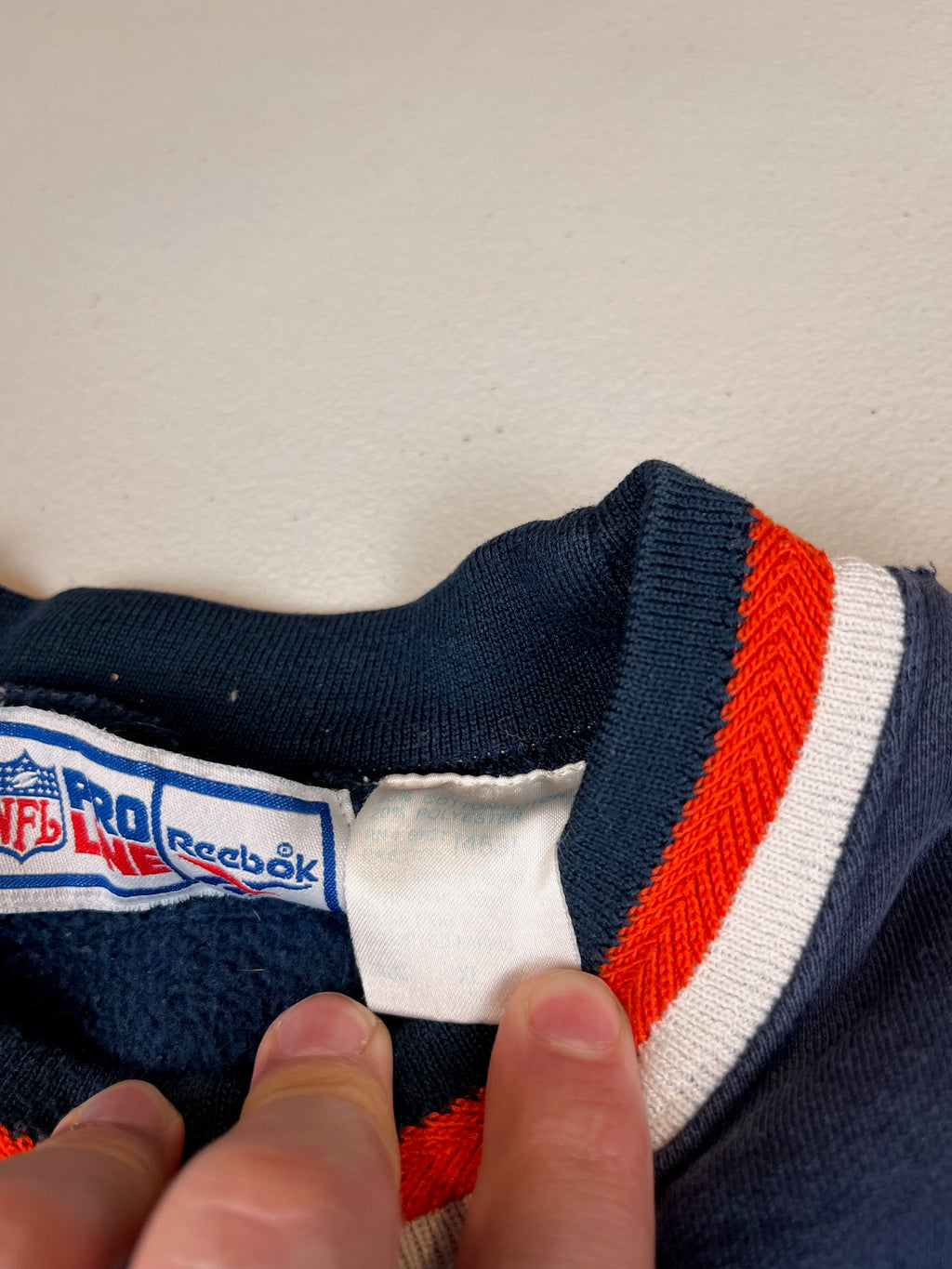 Vintage Pro Line Chicago Bears NFL Crewneck Sweatshirt Navy Blue