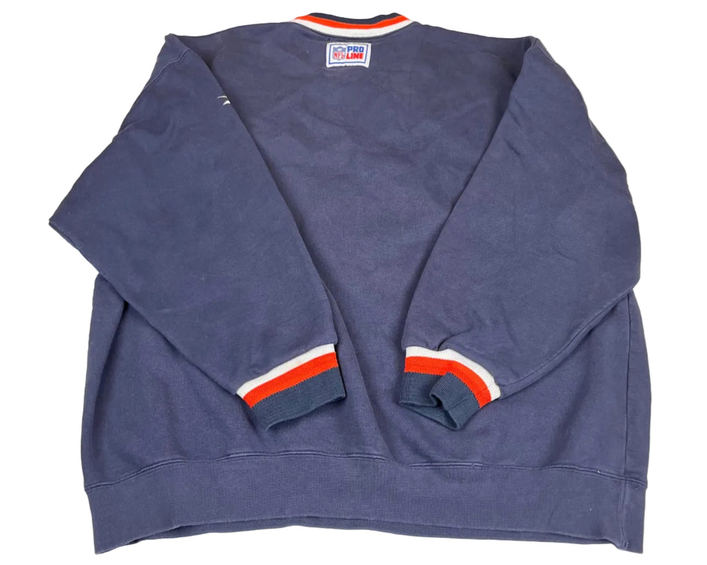 Vintage Pro Line Chicago Bears NFL Crewneck Sweatshirt Navy Blue