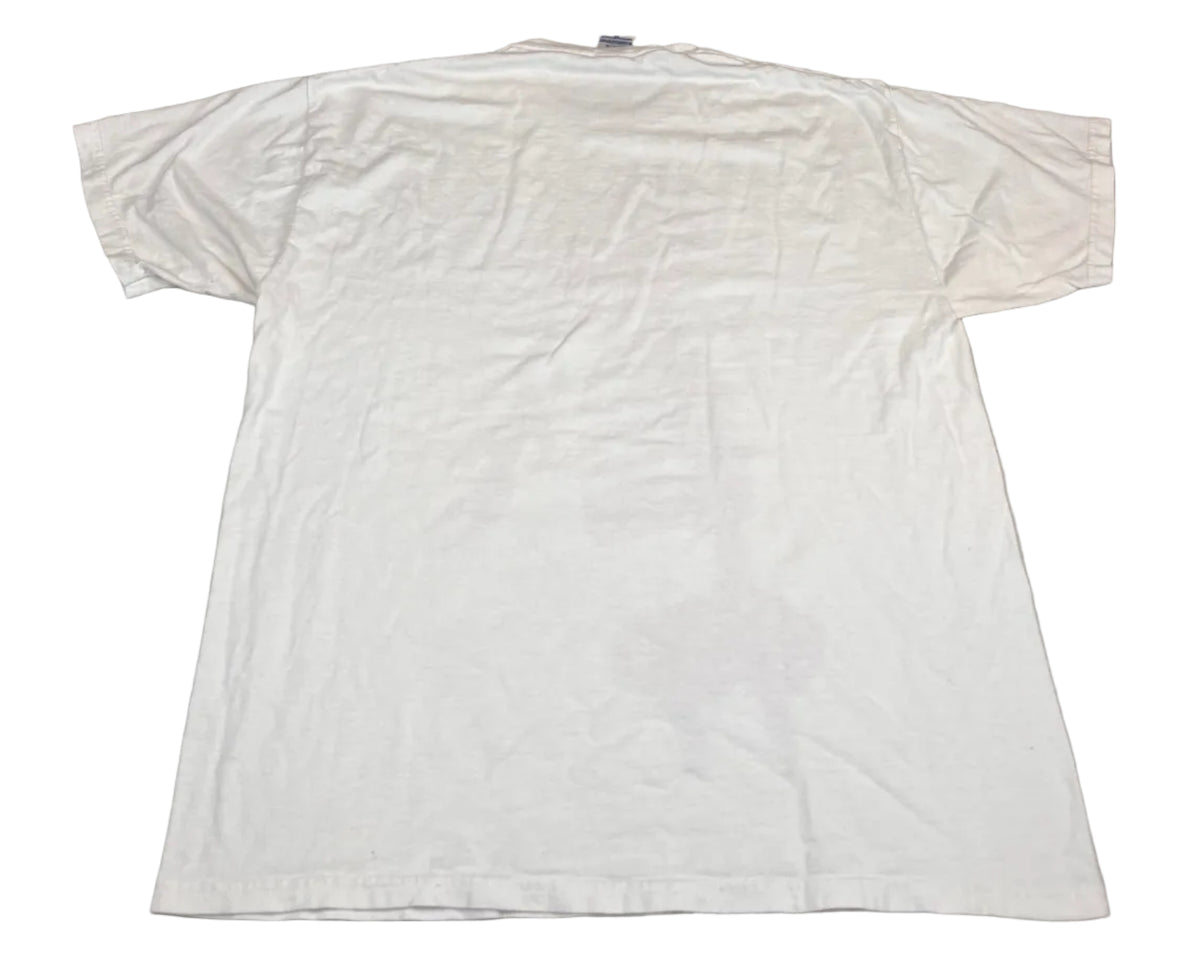 Vintage Melvins Band Skeleton Fire Graphic T-Shirt White