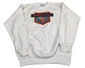 Vintage Illinois Fighting Illini Graphic Crewneck Sweatshirt Grey