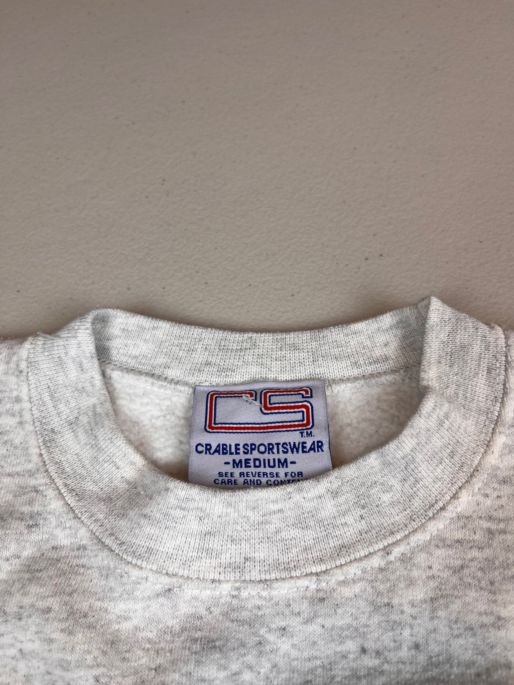Vintage Illinois Fighting Illini Graphic Crewneck Sweatshirt Grey