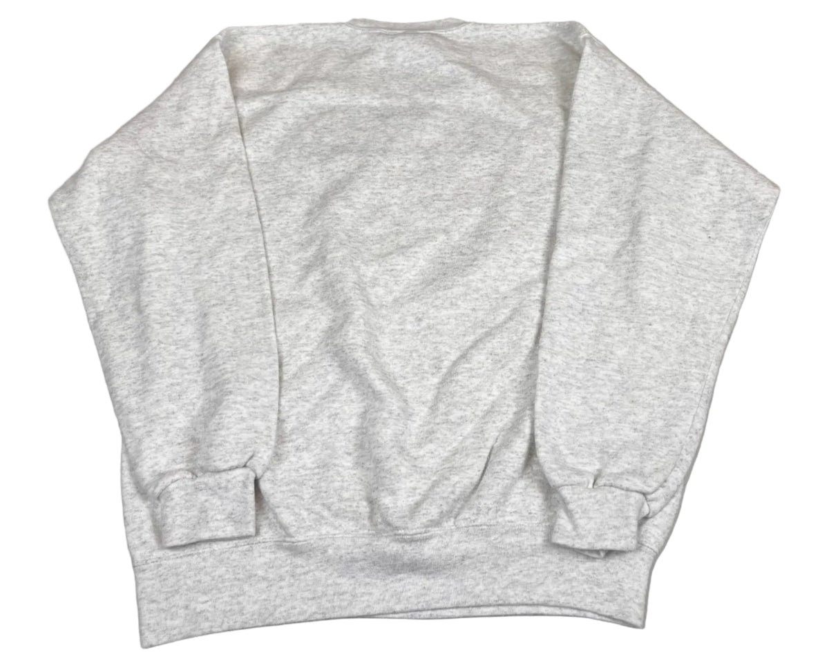 Vintage Illinois Fighting Illini Graphic Crewneck Sweatshirt Grey