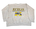 Vintage Michigan Wolverines Logo Graphic Crewneck Sweatshirt