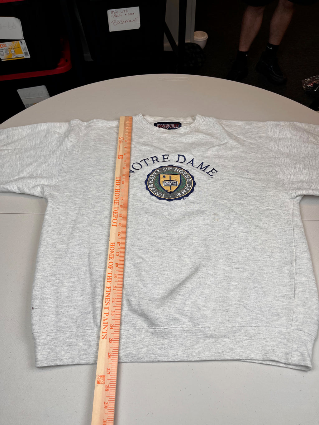 Vintage Notre Dame Jansport Embroidered Crewneck Sweatshirt