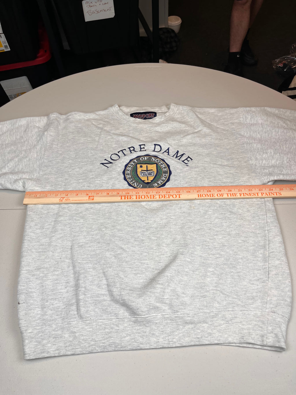 Vintage Notre Dame Jansport Embroidered Crewneck Sweatshirt