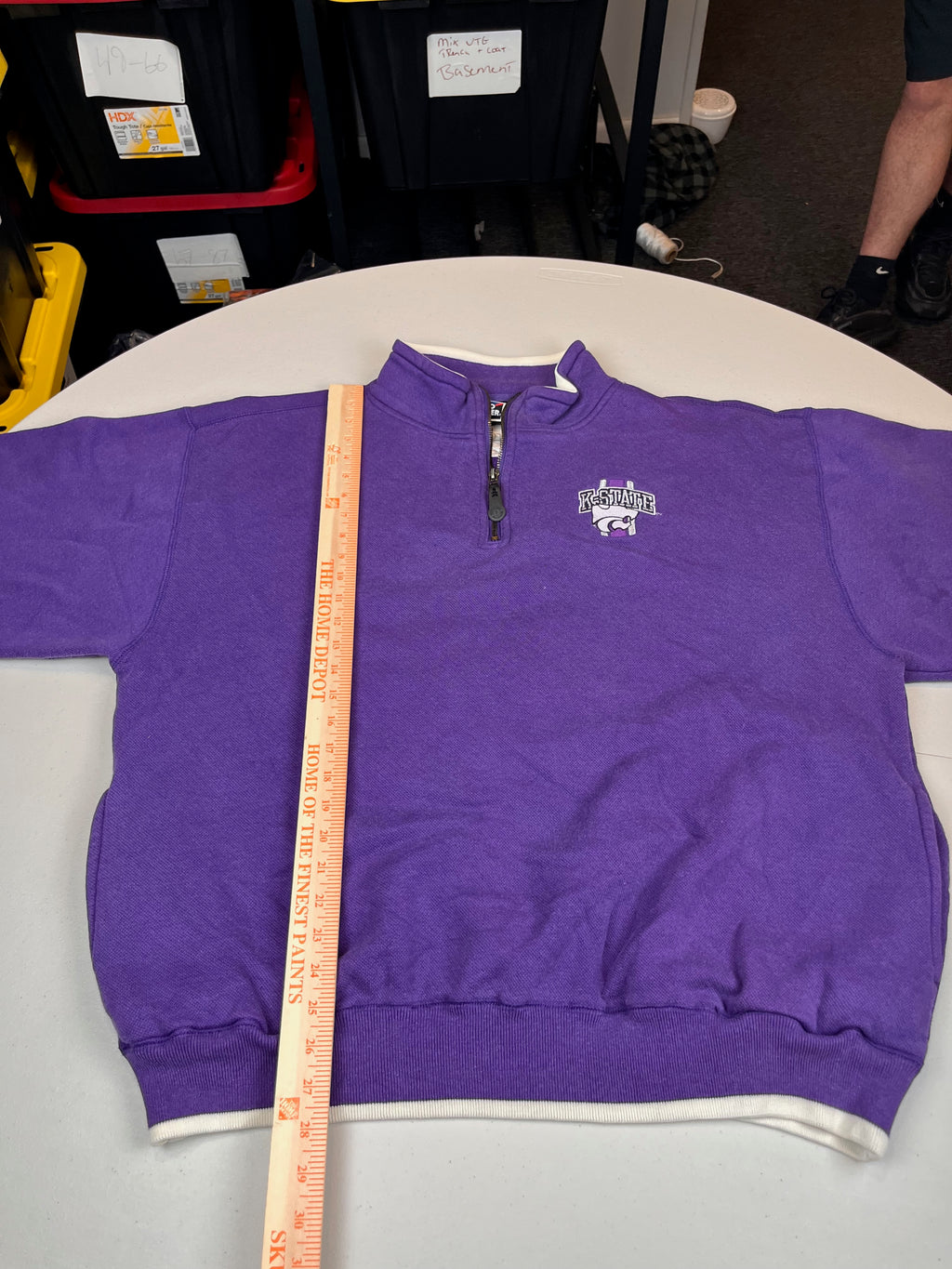 Vintage K-State Wildcats Quarter-Zip Pullover Sweatshirt