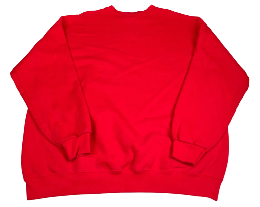 Vintage Nebraska Huskers Embroidered Logo Crewneck Sweatshirt