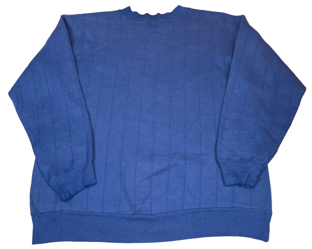 Vintage UCLA Bruins Blue Textured Stripe Crewneck Sweatshirt