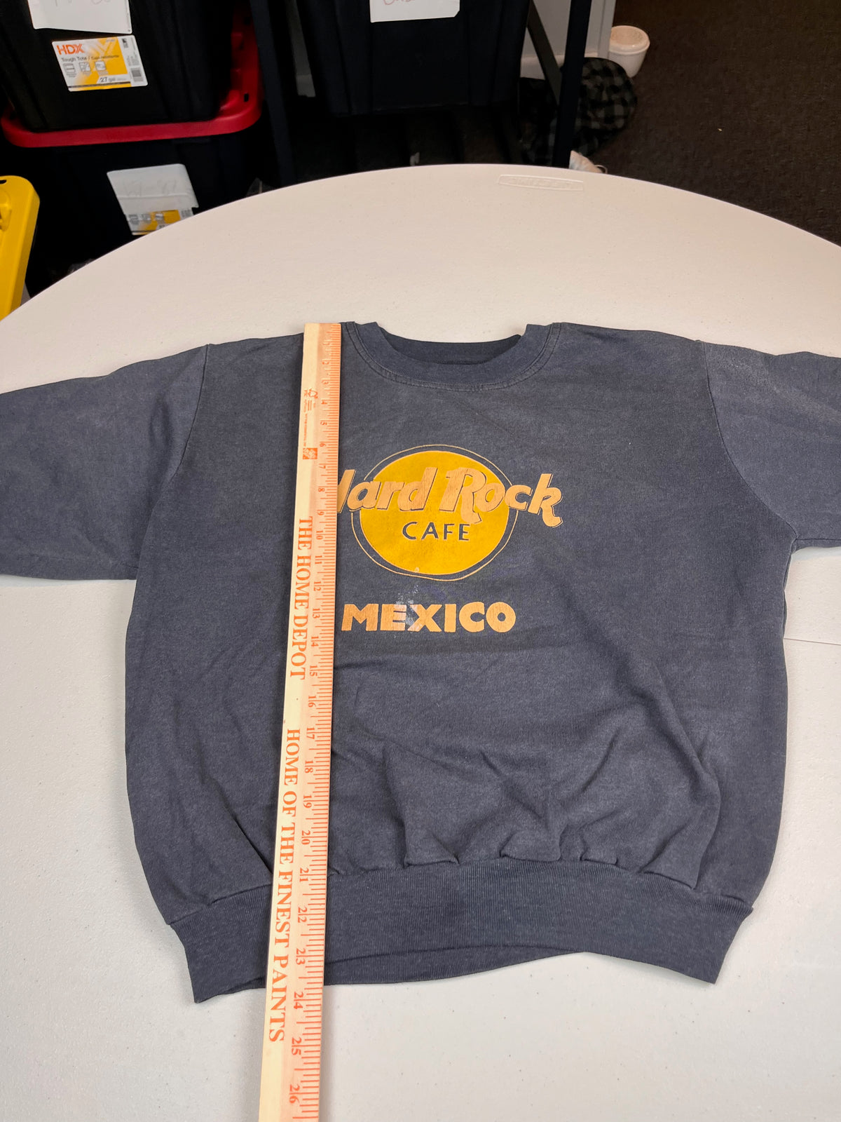 Vintage Hard Rock Cafe Mexico Logo Crewneck Sweatshirt Faded