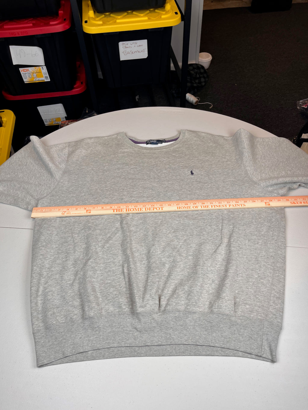Vintage Polo Ralph Lauren Navy Pony Logo Crewneck Sweatshirt
