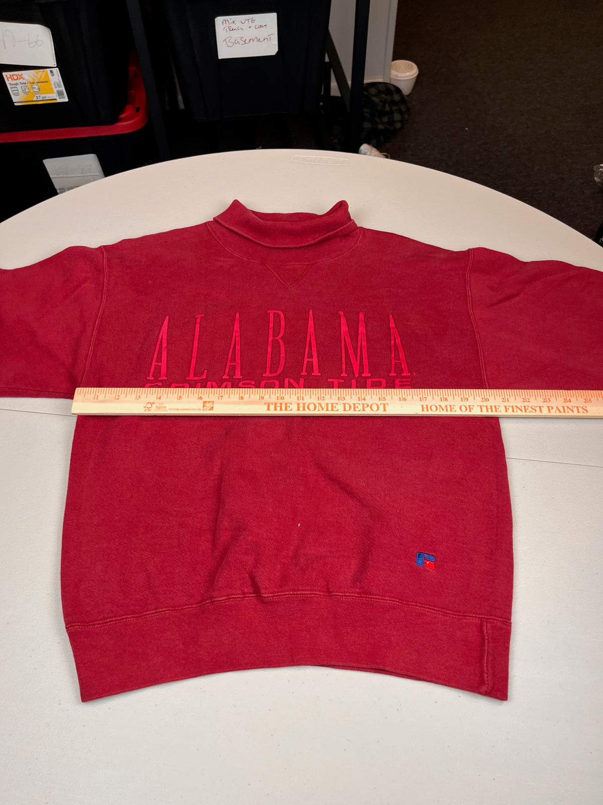 Vintage Alabama Crimson Tide Russell Athletic Mock Neck Sweatshirt