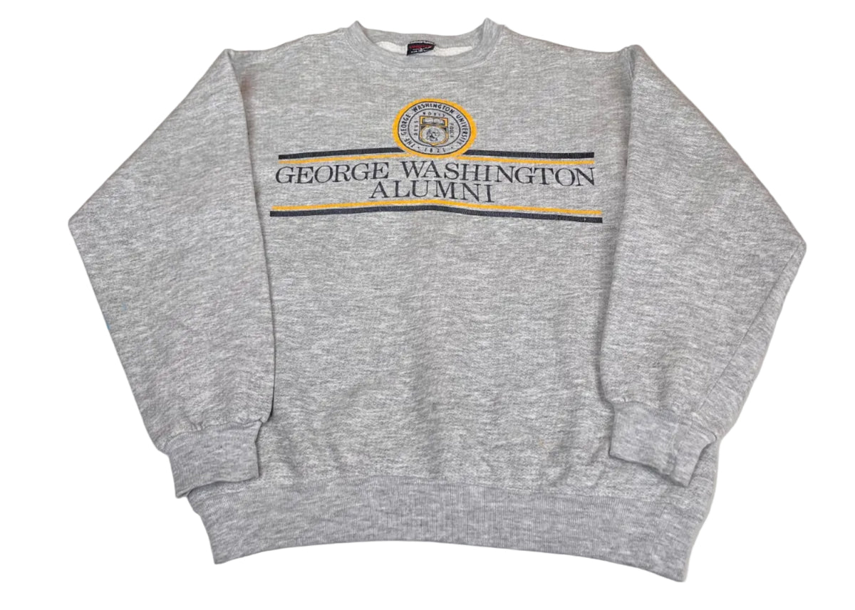 Vintage George Washington Alumni Embroidered Crewneck Sweatshirt
