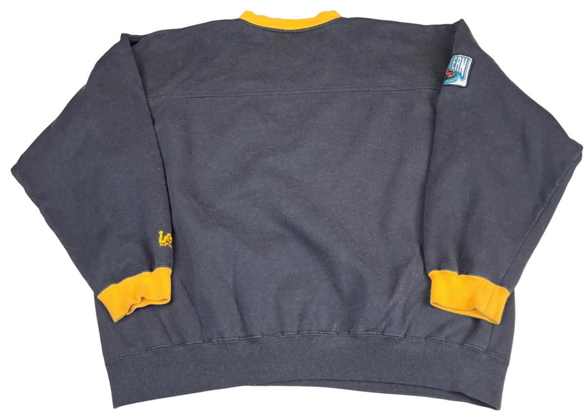Vintage Pittsburgh Penguins NHL Graphic Crewneck Sweatshirt Black/Yellow