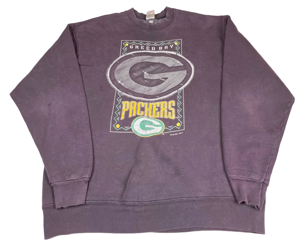 Vintage Green Bay Packers Graphic Crewneck Sweatshirt