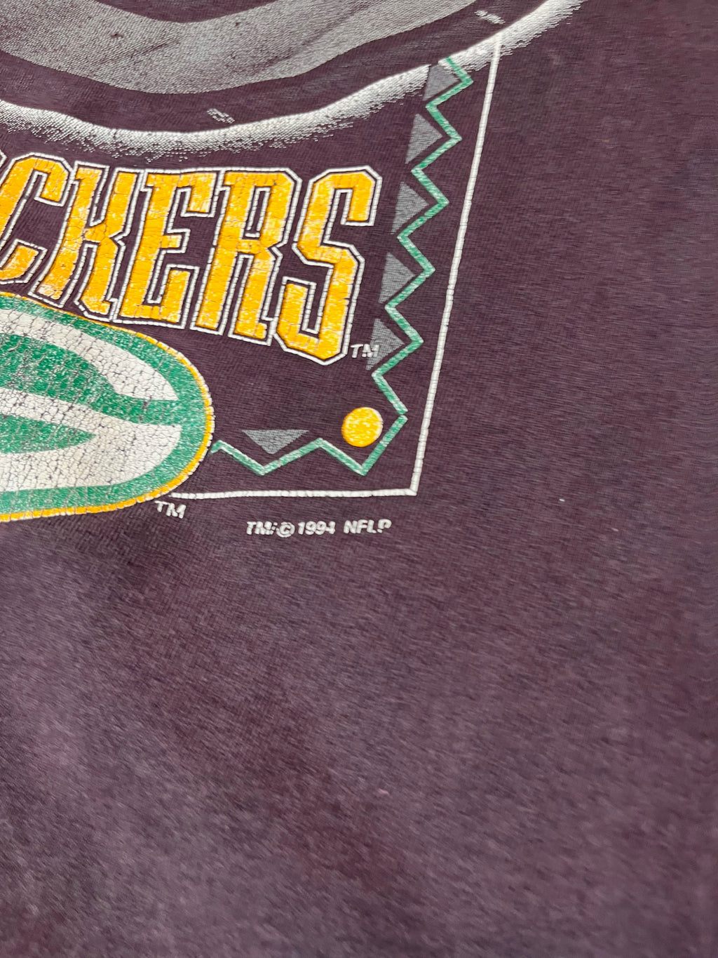Vintage Green Bay Packers Graphic Crewneck Sweatshirt