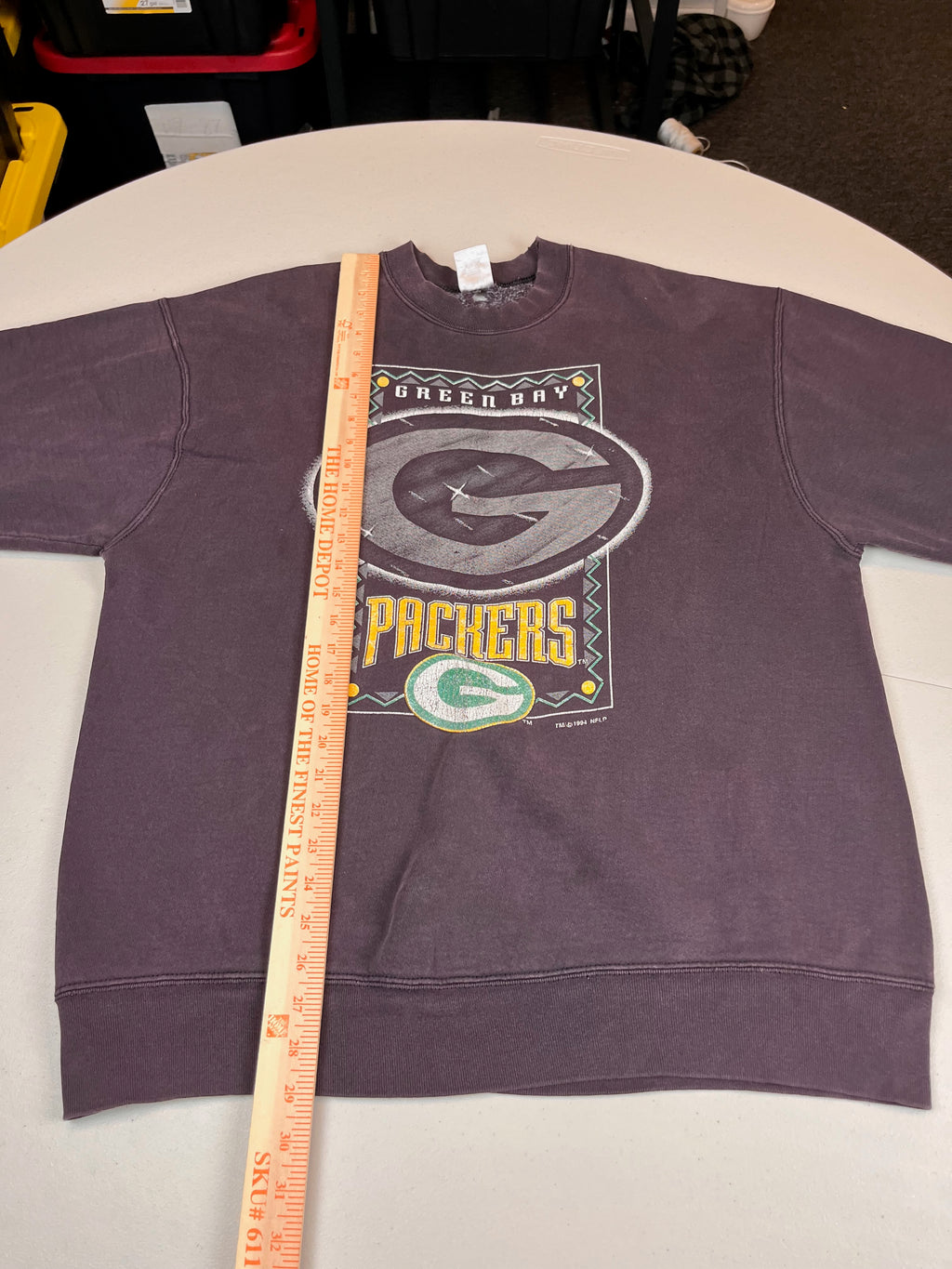 Vintage Green Bay Packers Graphic Crewneck Sweatshirt