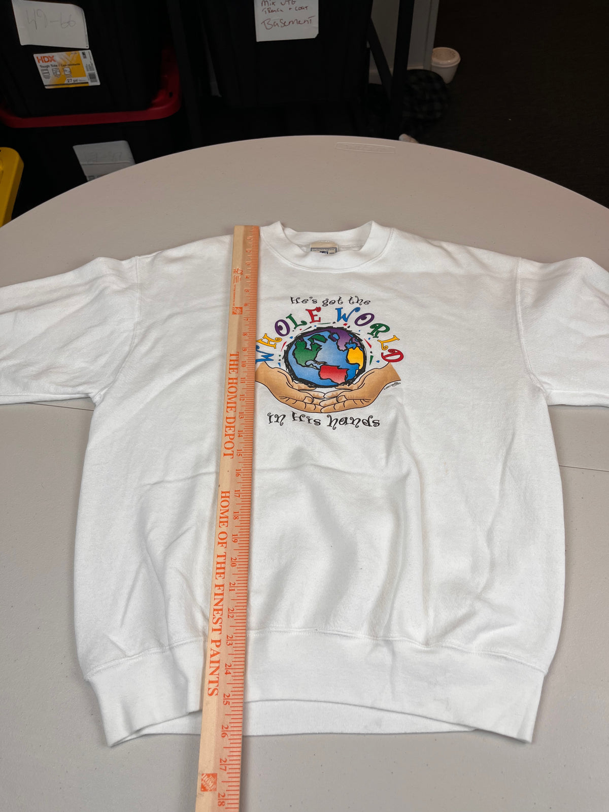 Vintage He's Got The Whole World In His Hands Sweatshirt