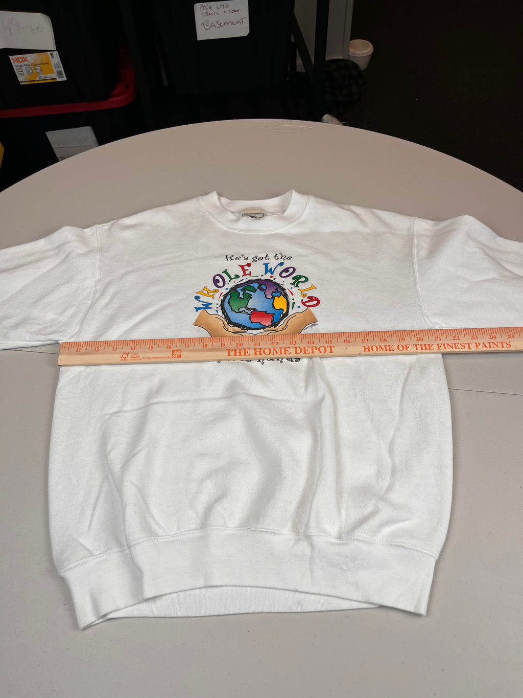 Vintage He's Got The Whole World In His Hands Sweatshirt