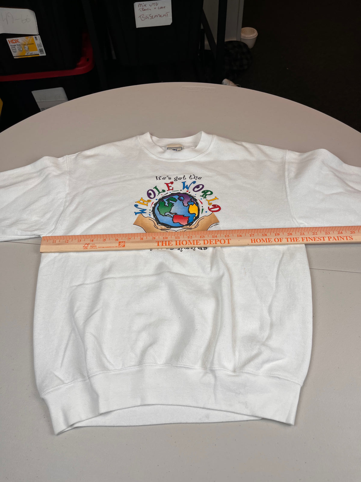 Vintage He's Got The Whole World In His Hands Sweatshirt