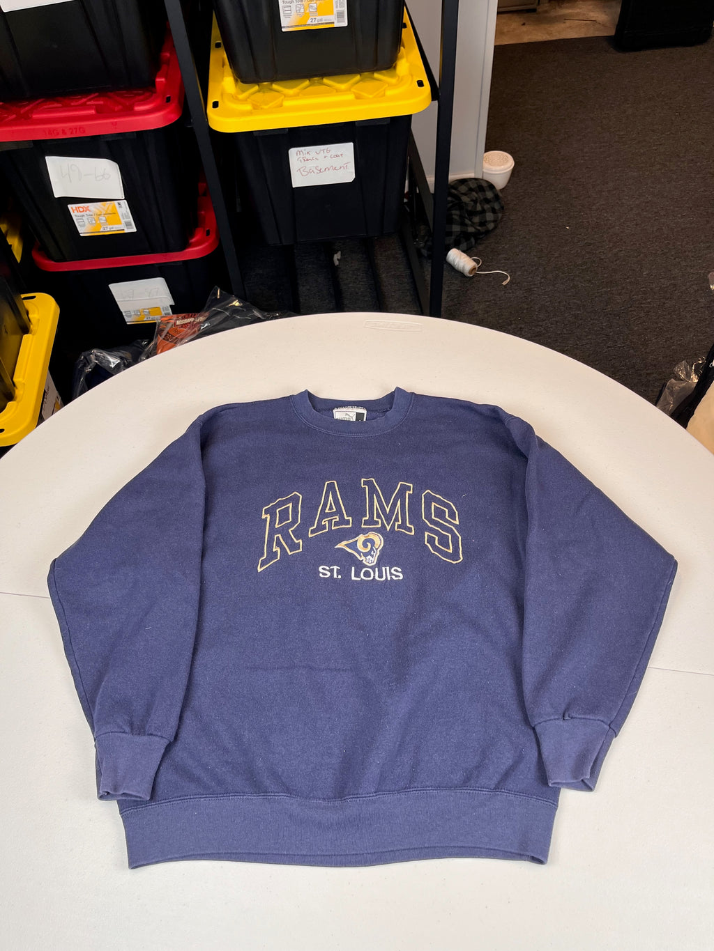 Vintage St. Louis Rams NFL Graphic Crewneck Sweatshirt