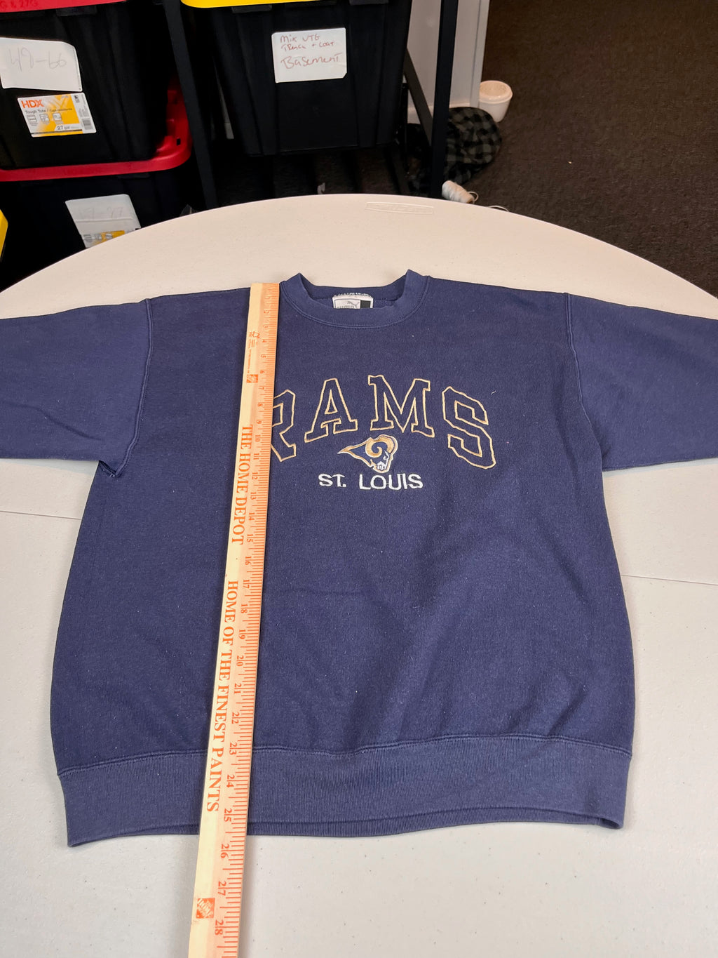 Vintage St. Louis Rams NFL Graphic Crewneck Sweatshirt