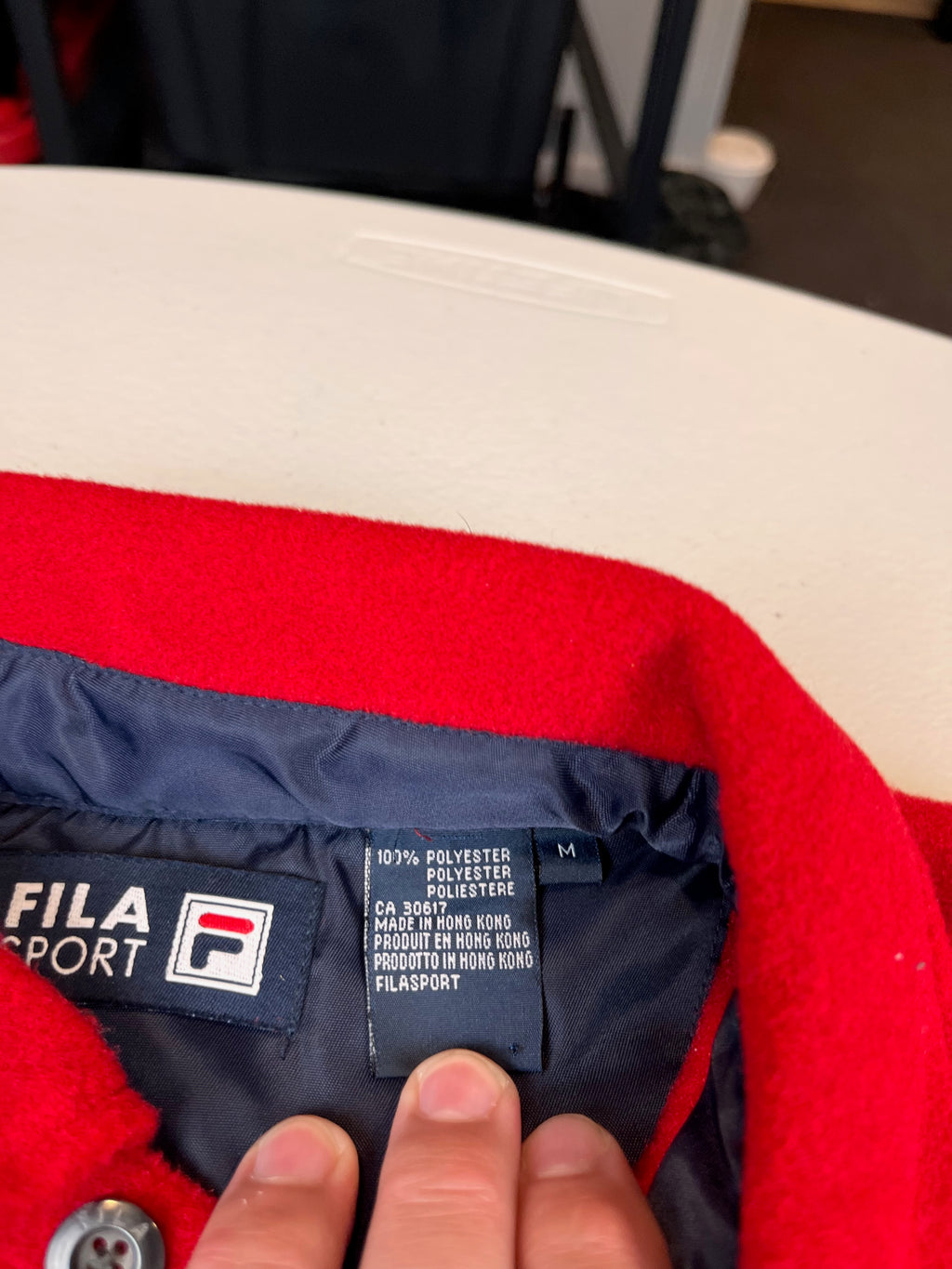 Vintage Fila Sport Sailing Striped Polo Collar Sweatshirt