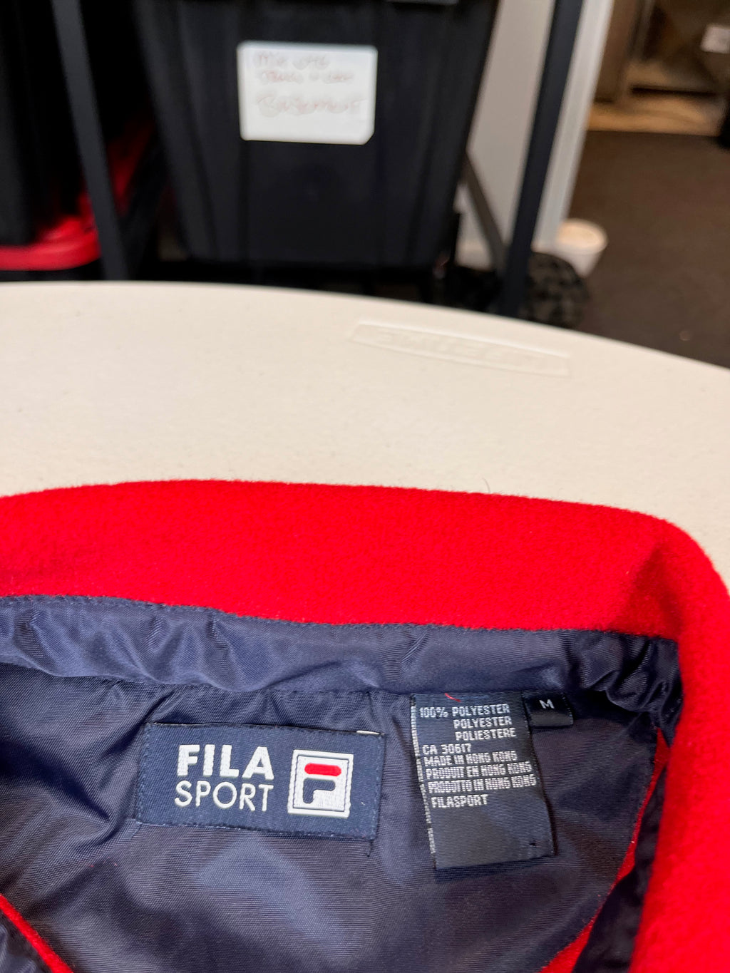 Vintage Fila Sport Sailing Striped Polo Collar Sweatshirt