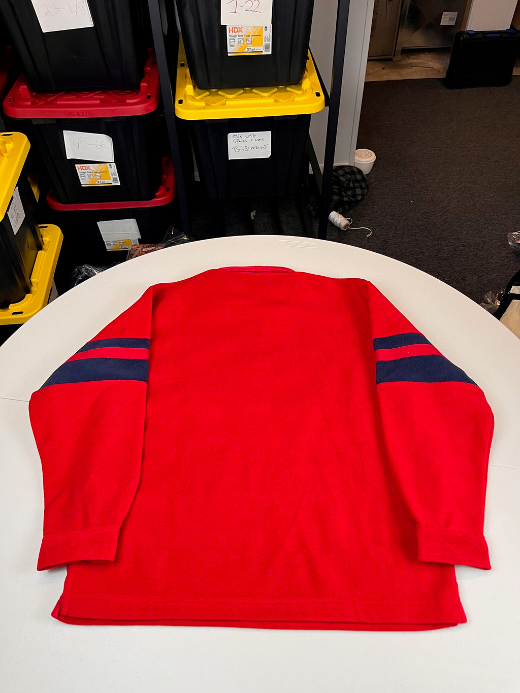 Vintage Fila Sport Sailing Striped Polo Collar Sweatshirt