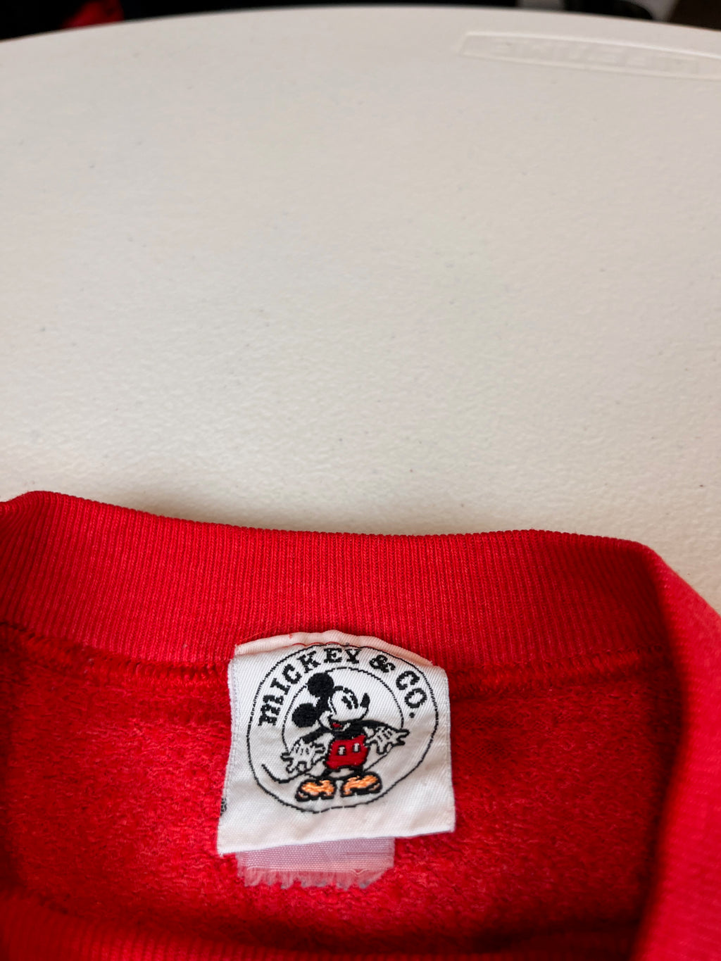 Vintage Disney Mickey Mouse Spellout Crewneck Sweatshirt