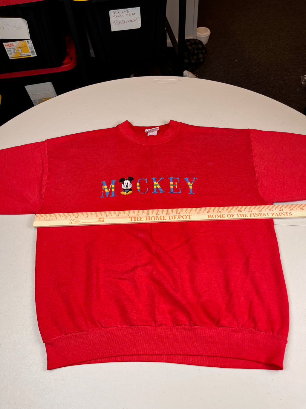 Vintage Disney Mickey Mouse Spellout Crewneck Sweatshirt