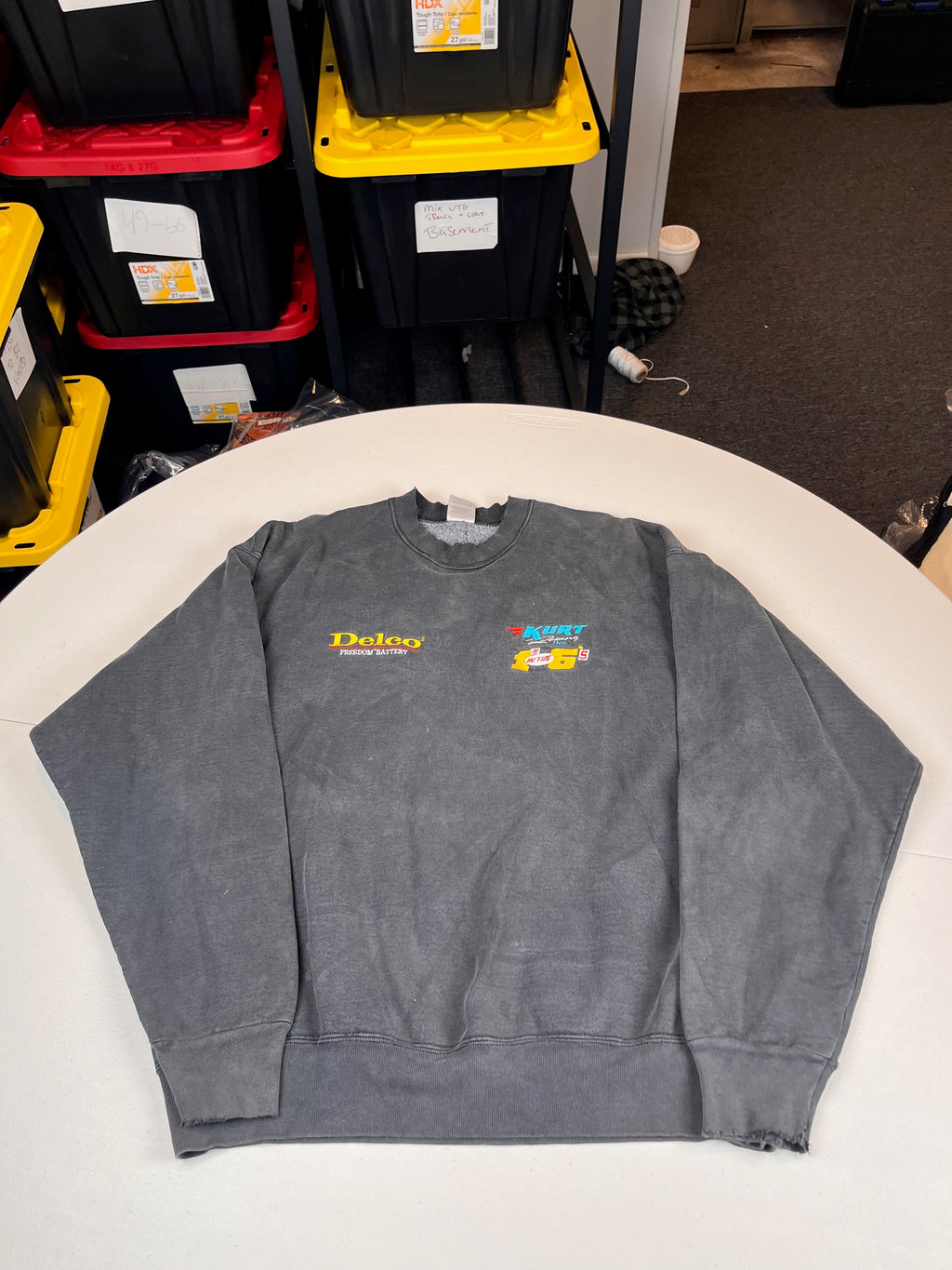 Vintage Delco Freedom Battery Racing Graphic Sweatshirt