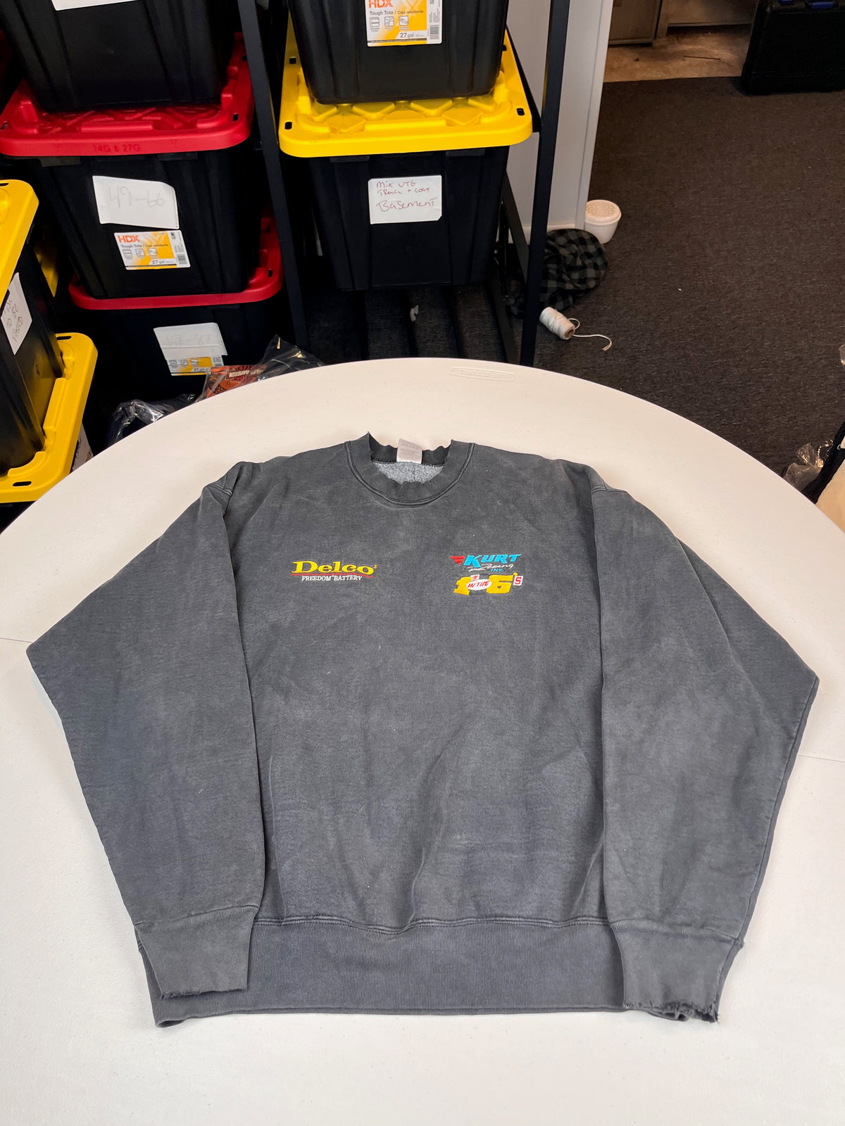 Vintage Delco Freedom Battery Racing Graphic Sweatshirt