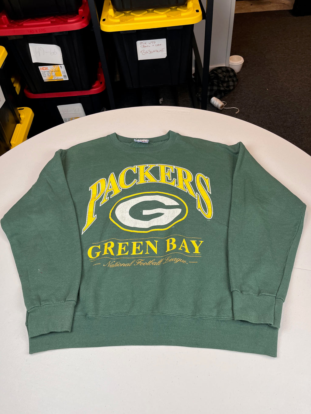 Vintage Green Bay Packers NFL Logo Crewneck Sweatshirt