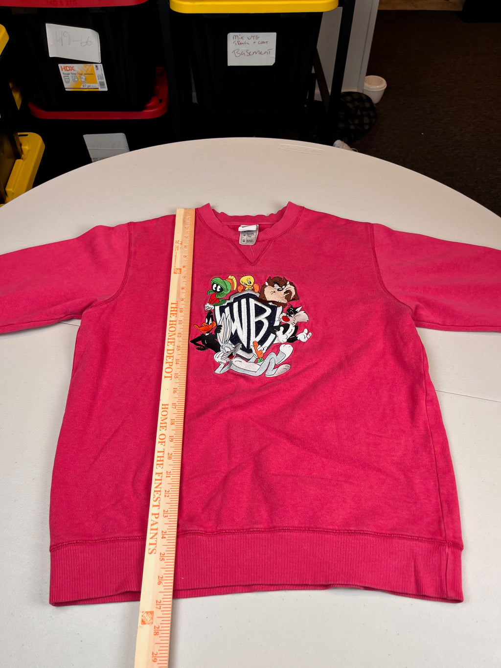 Vintage Looney Tunes WB Shield Graphic Crewneck Sweatshirt