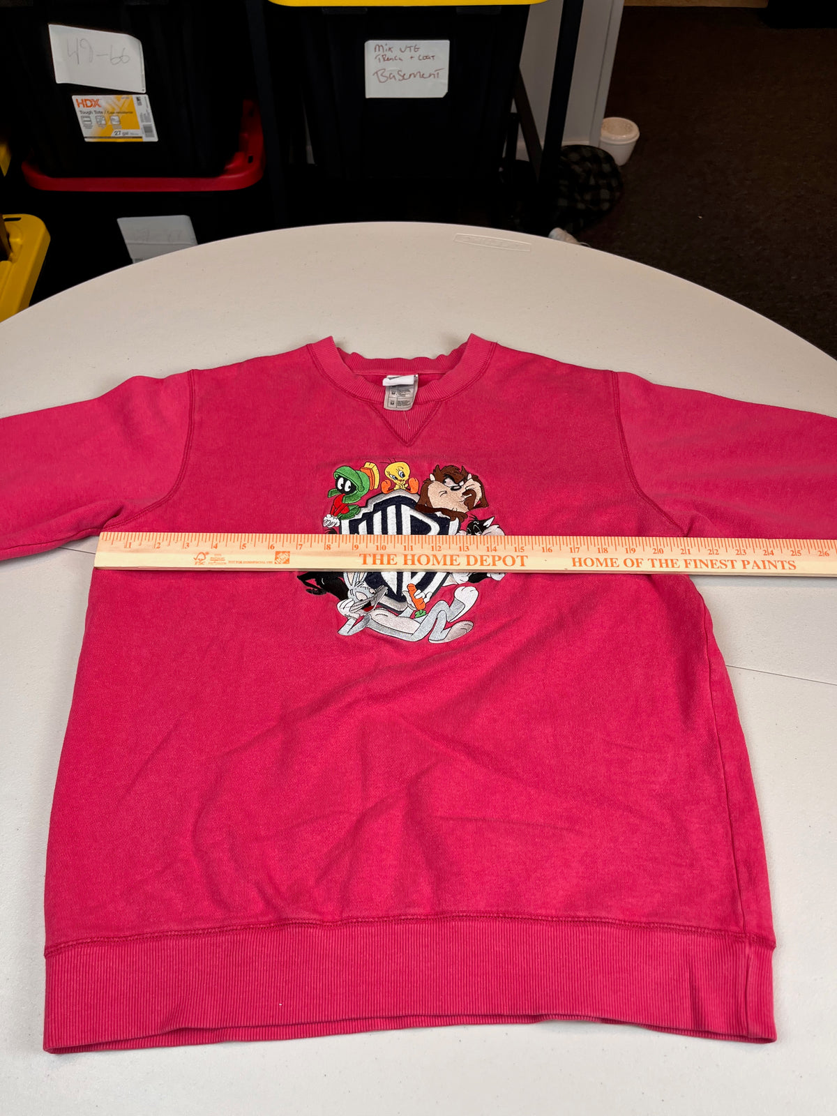 Vintage Looney Tunes WB Shield Graphic Crewneck Sweatshirt