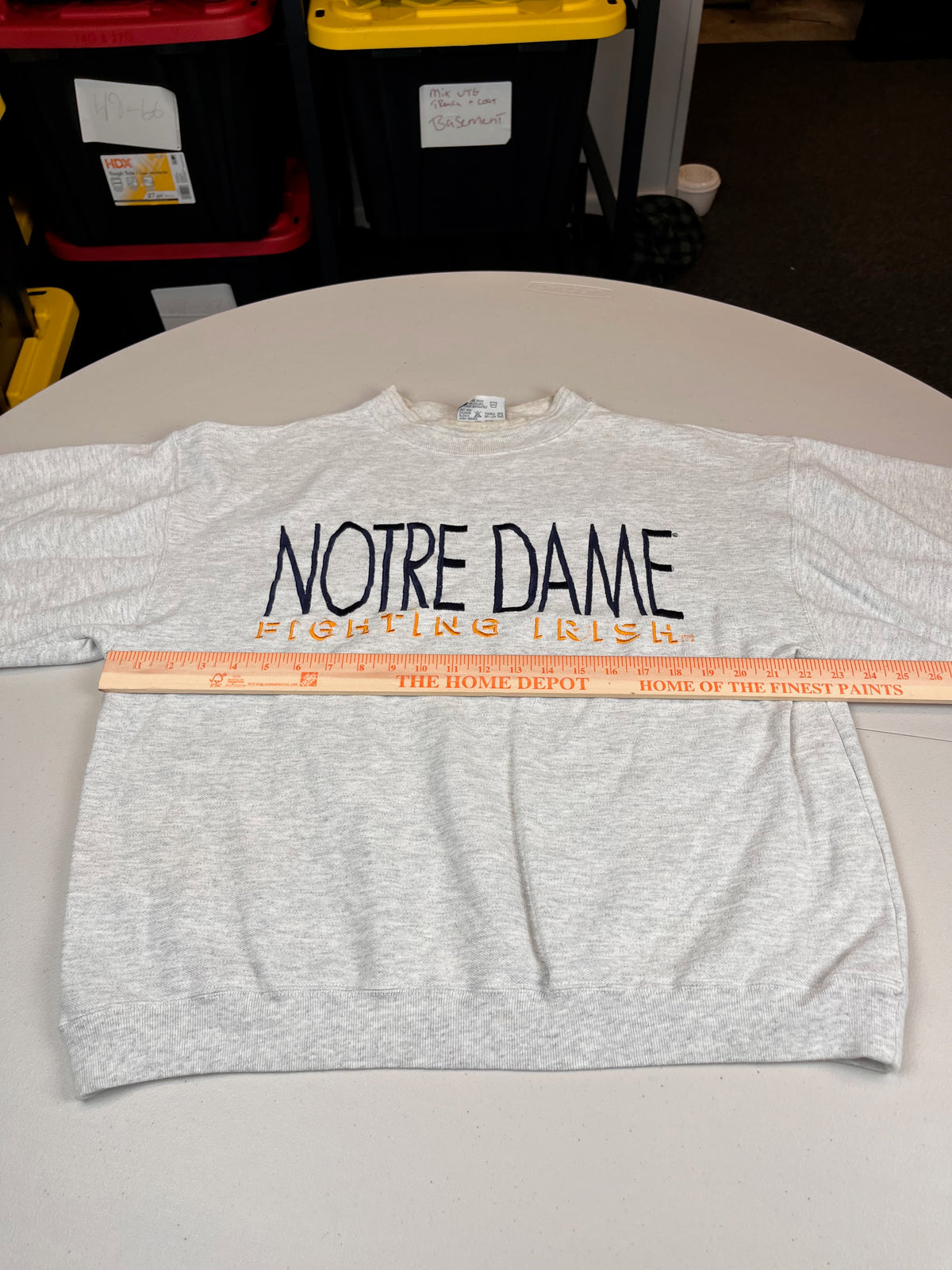 Vintage Notre Dame Fighting Irish Spellout Sweatshirt