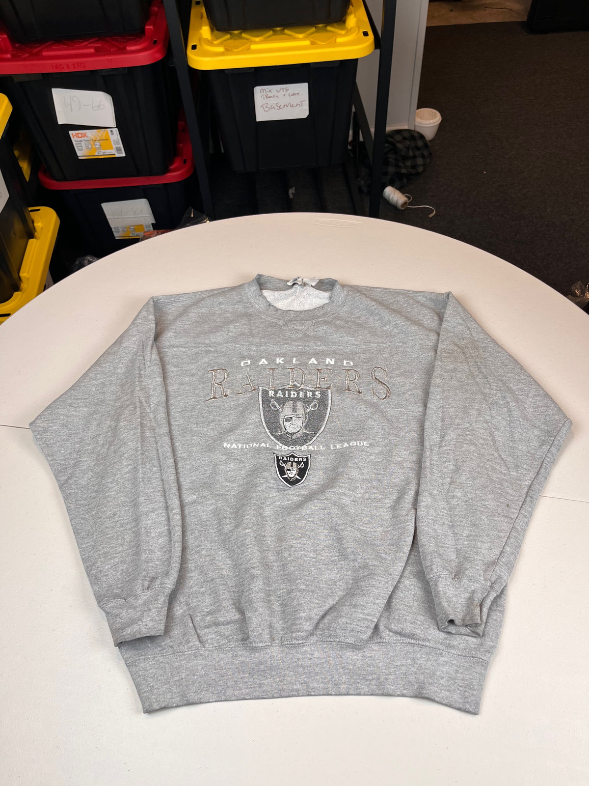 Vintage Oakland Raiders NFL Faded Graphic Sweatshirt