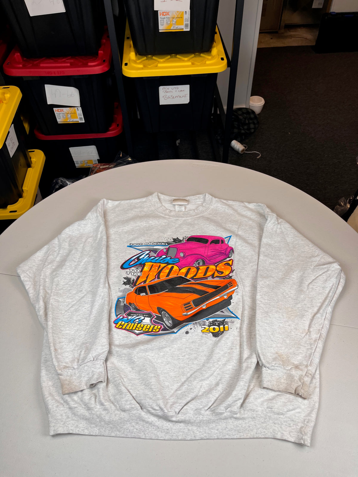 Vintage 2011 Cruise To The Woods Car Show Graphic Sweatshirt
