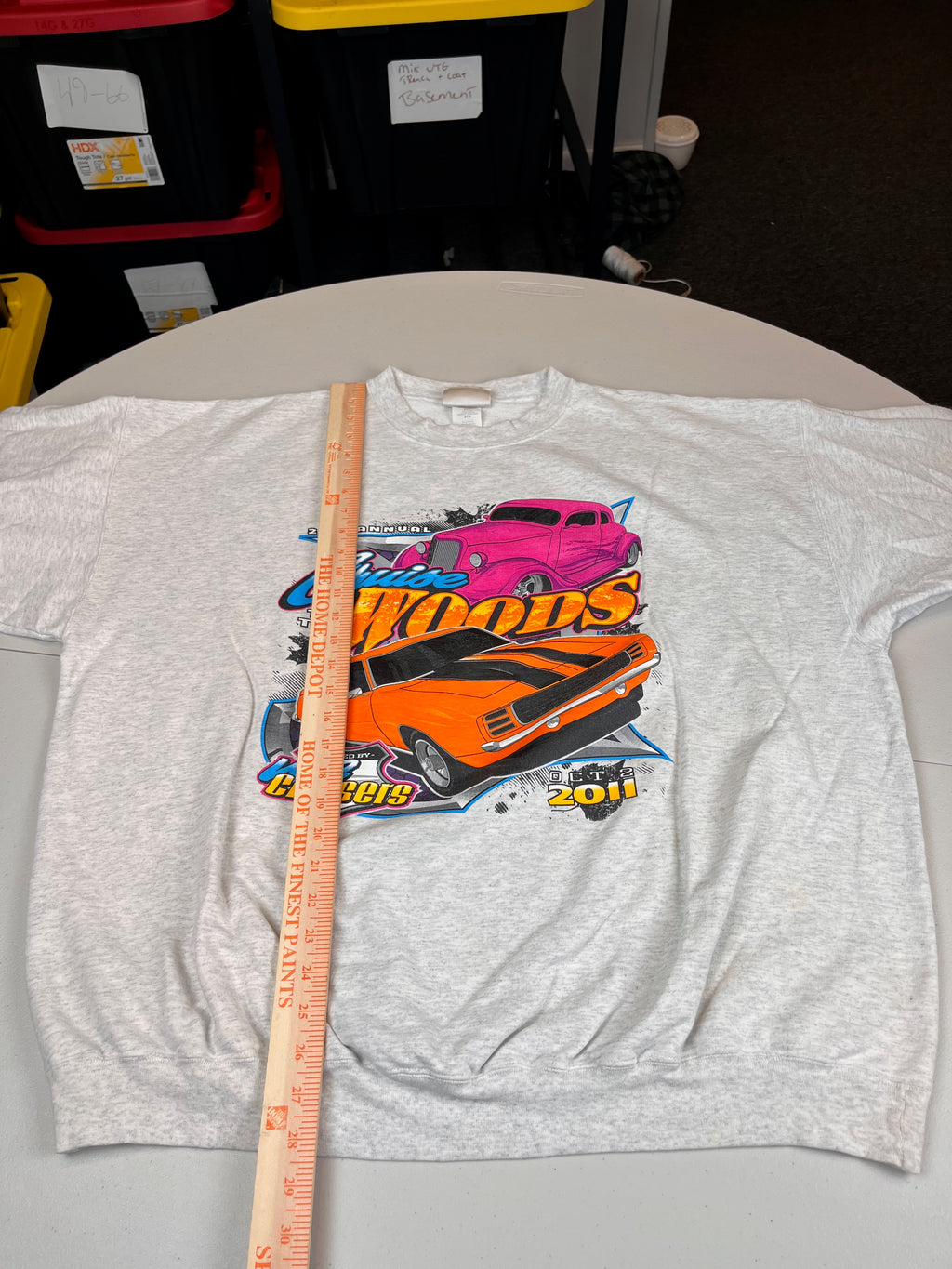 Vintage 2011 Cruise To The Woods Car Show Graphic Sweatshirt