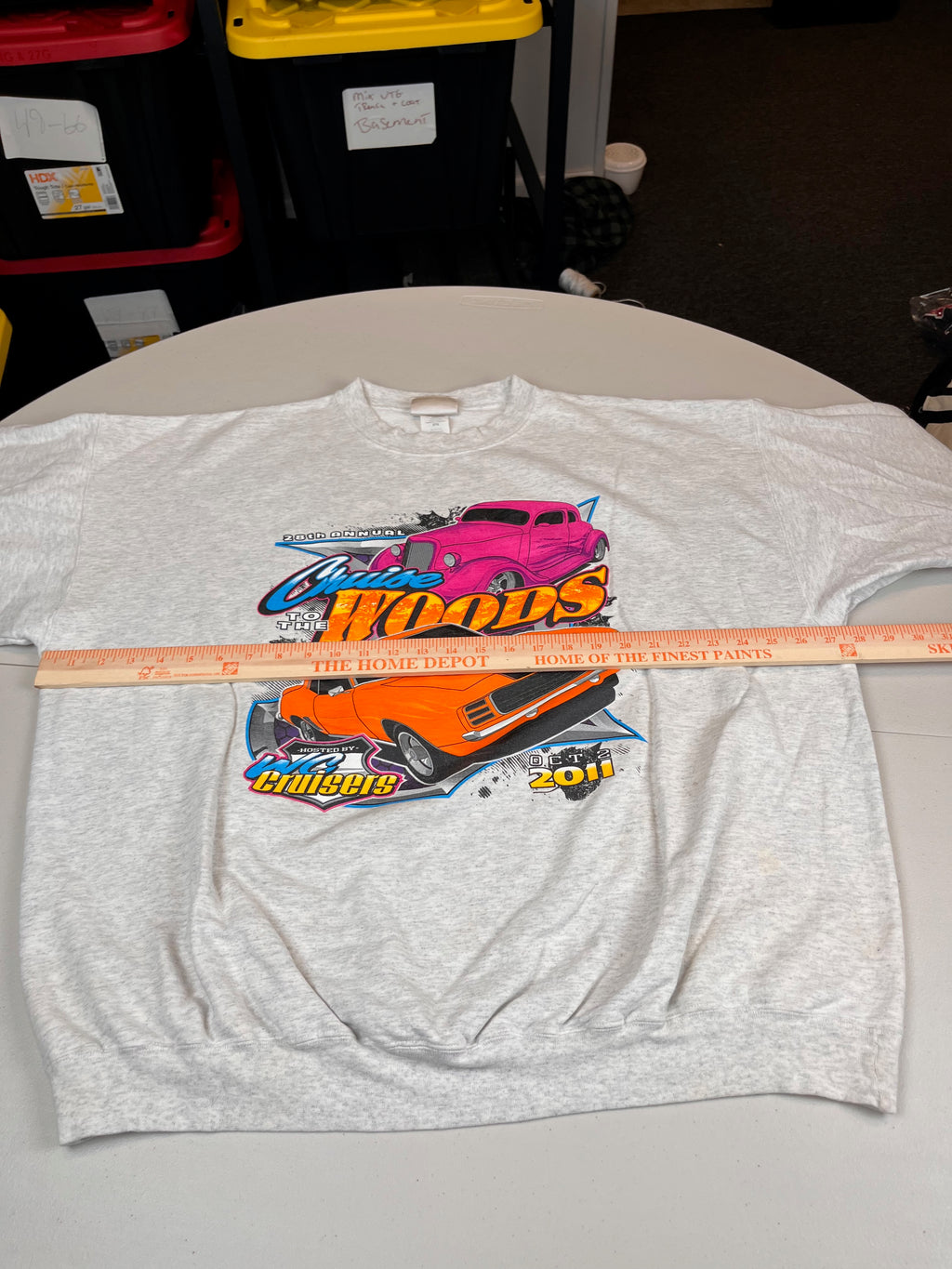 Vintage 2011 Cruise To The Woods Car Show Graphic Sweatshirt
