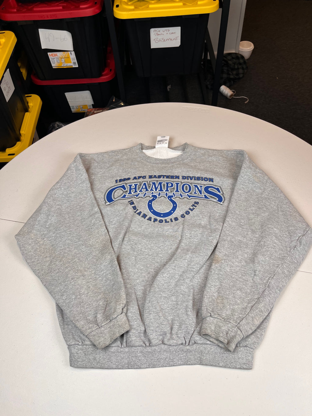 Vintage 1999 Indianapolis Colts AFC Division Champions Sweatshirt