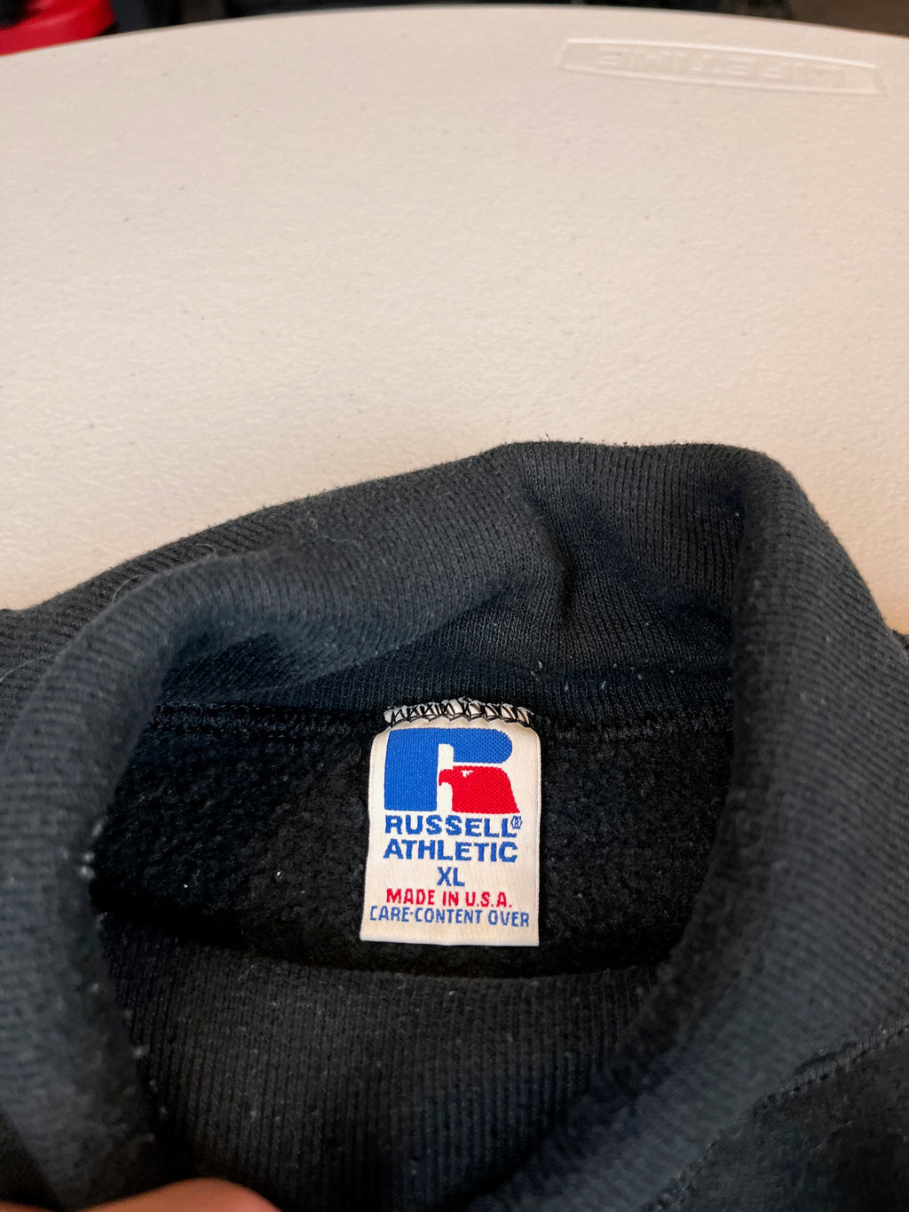 Vintage Russel Blank Mock Neck Pullover Sweatshirt