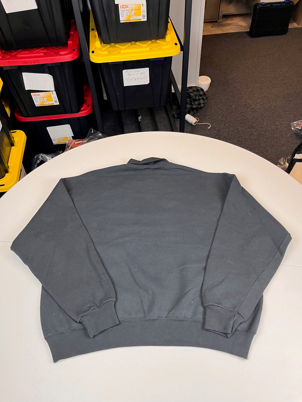 Vintage Russel Blank Mock Neck Pullover Sweatshirt