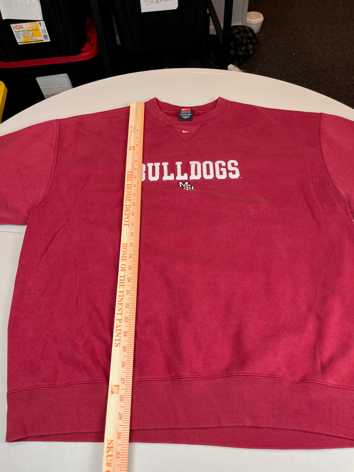 Vintage Nike Center Swoosh Bulldogs Crewneck Sweatshirt
