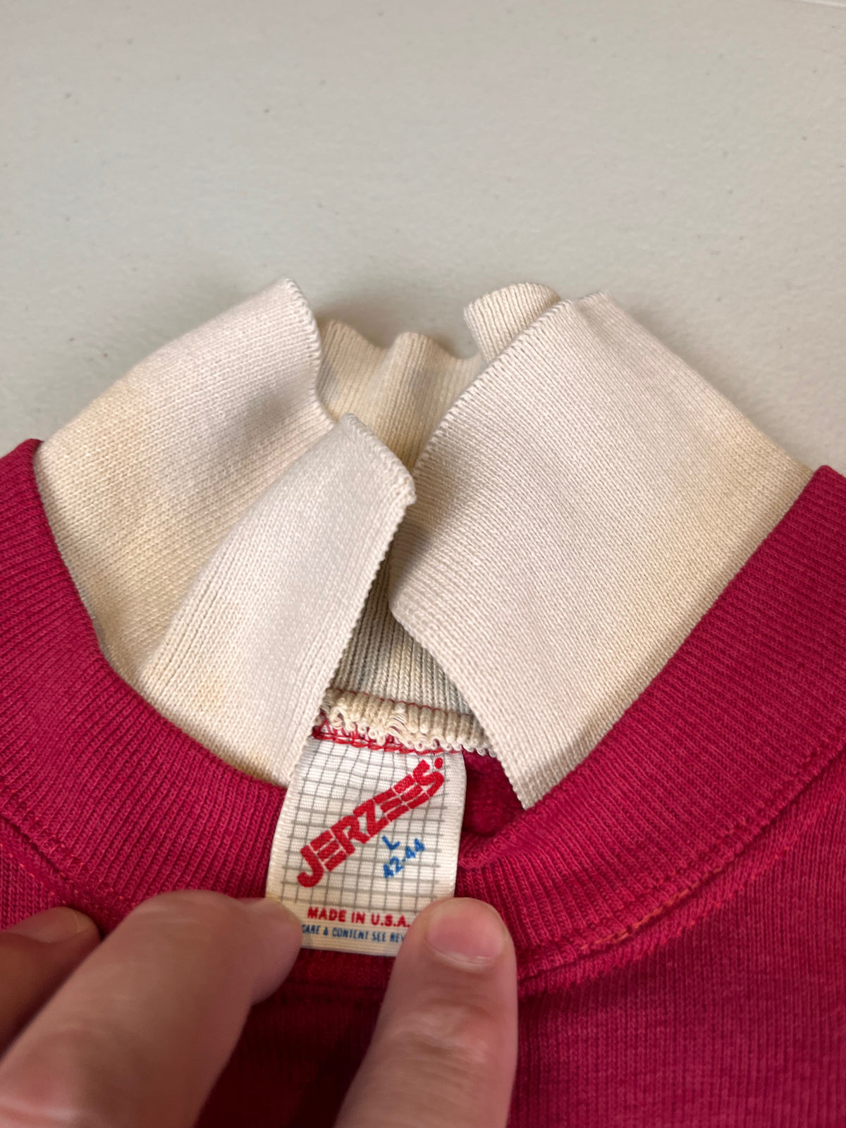 Vintage Oklahoma Sooners Layered Look Mock Neck Sweatshirt