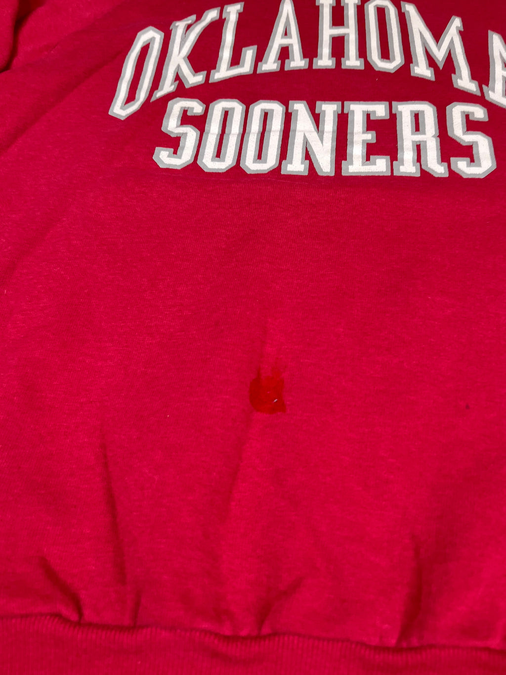 Vintage Oklahoma Sooners Layered Look Mock Neck Sweatshirt