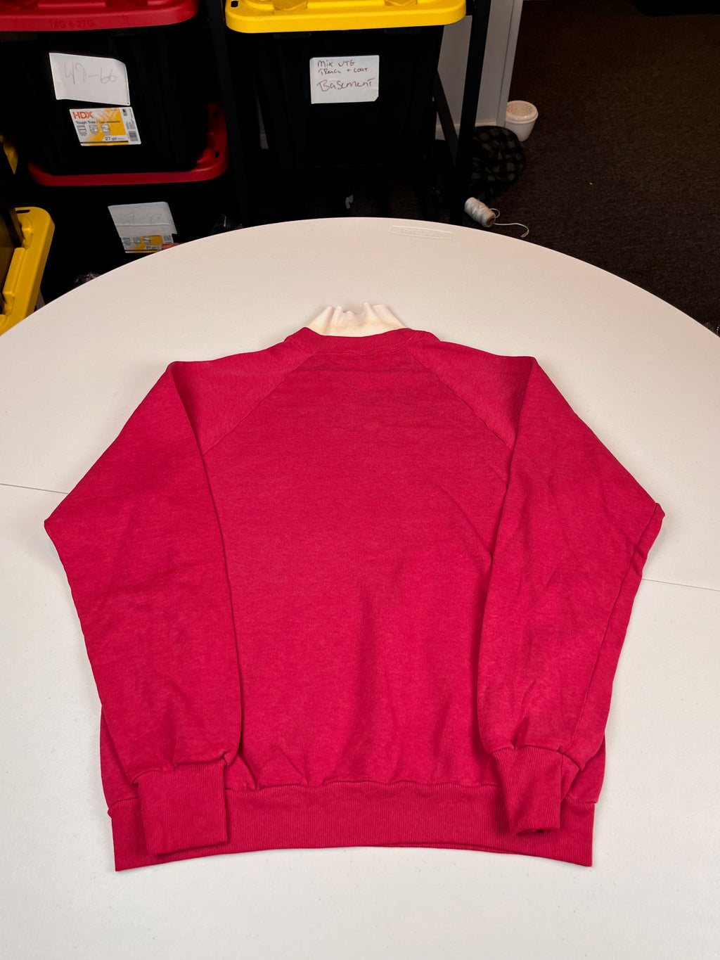 Vintage Oklahoma Sooners Layered Look Mock Neck Sweatshirt