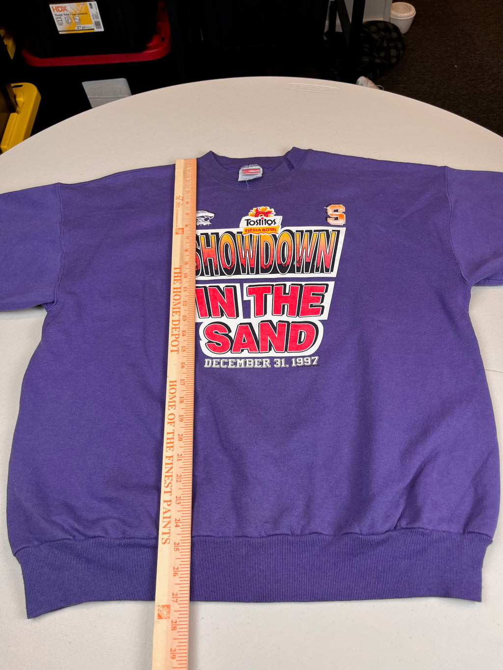 Vintage 1997 Tostitos Fiesta Bowl Showdown In The Sand Sweatshirt