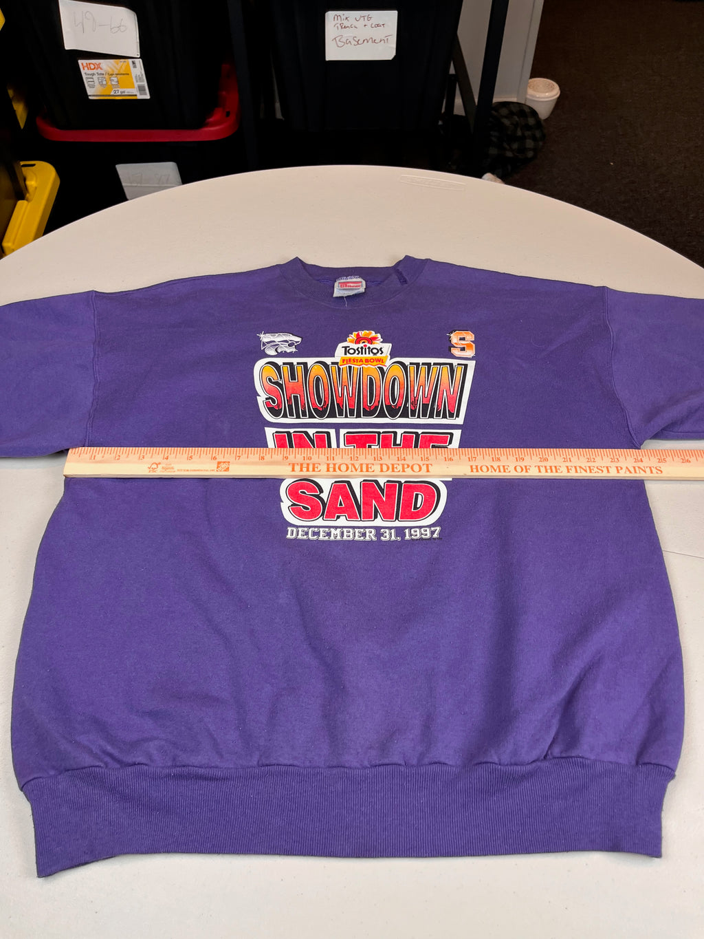 Vintage 1997 Tostitos Fiesta Bowl Showdown In The Sand Sweatshirt